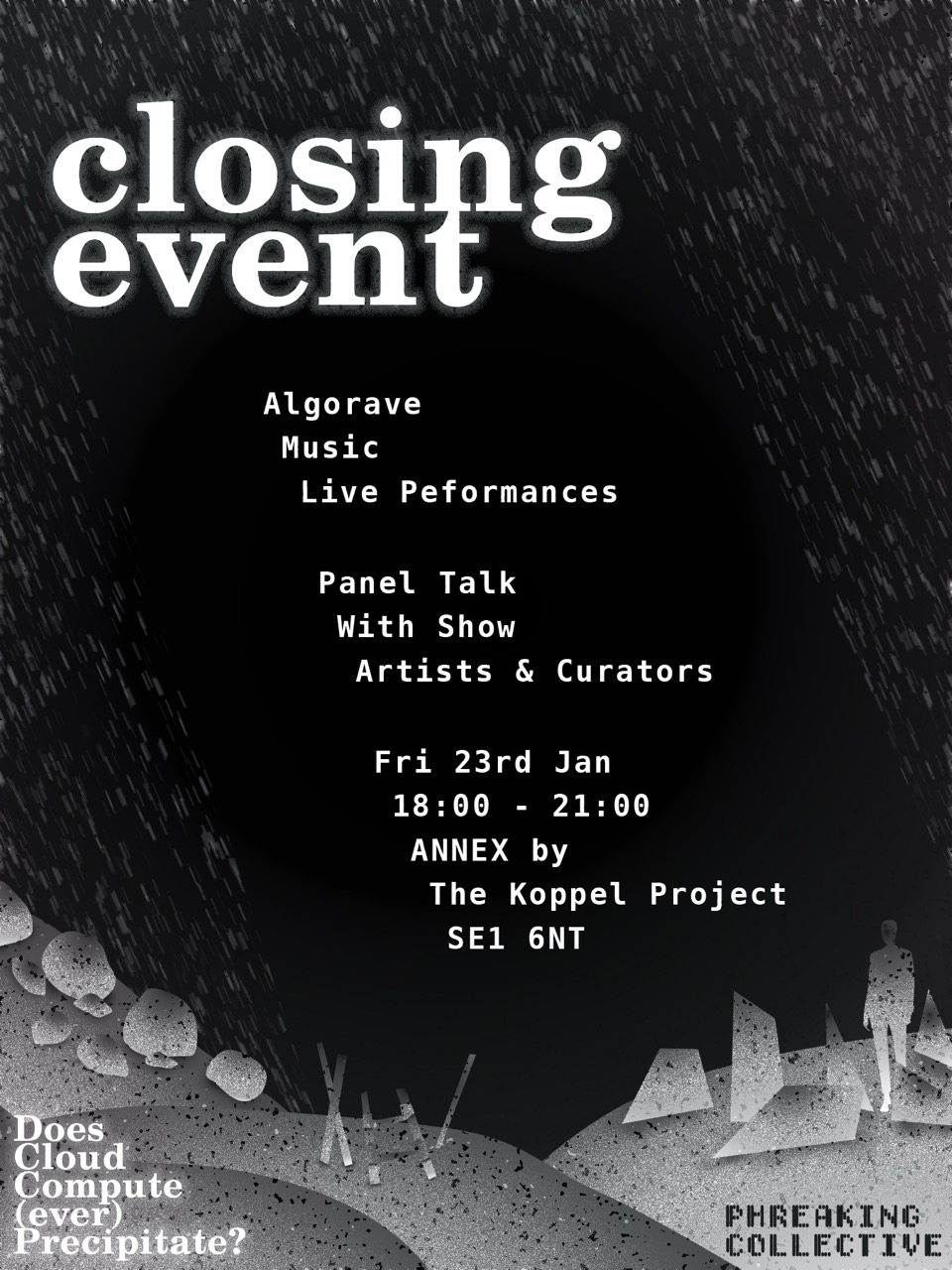 Closing event poster