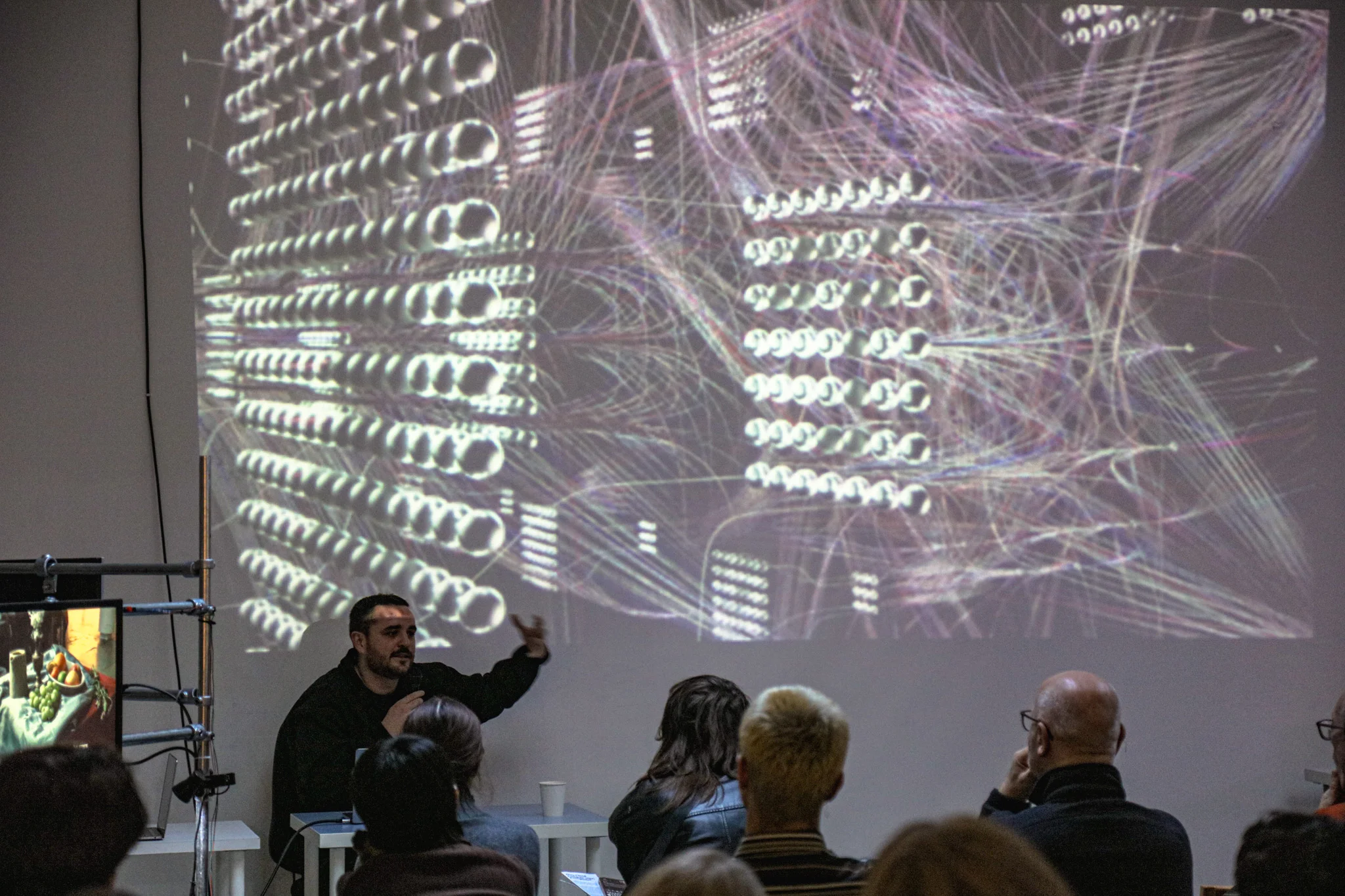 Exhibition installation detail