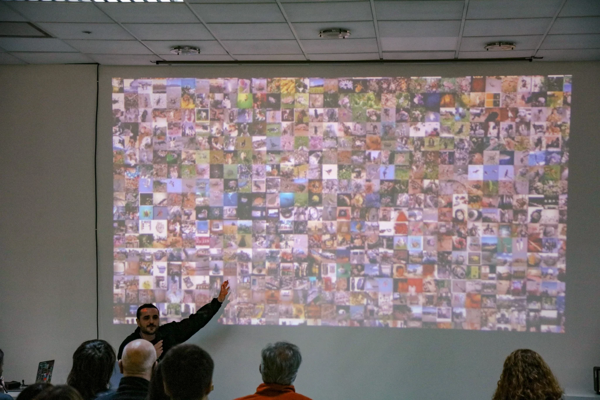 Exhibition installation detail