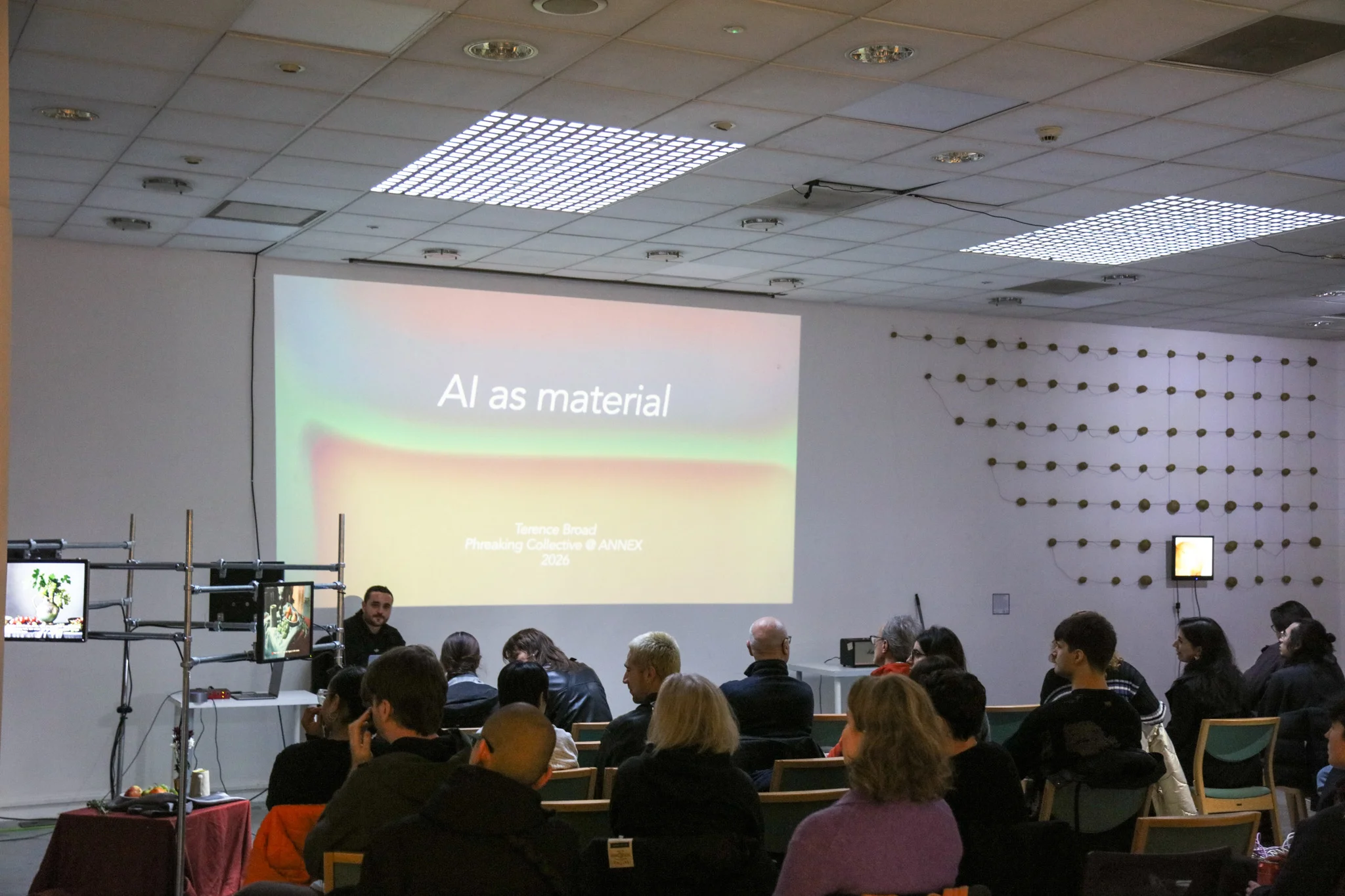 Exhibition installation detail