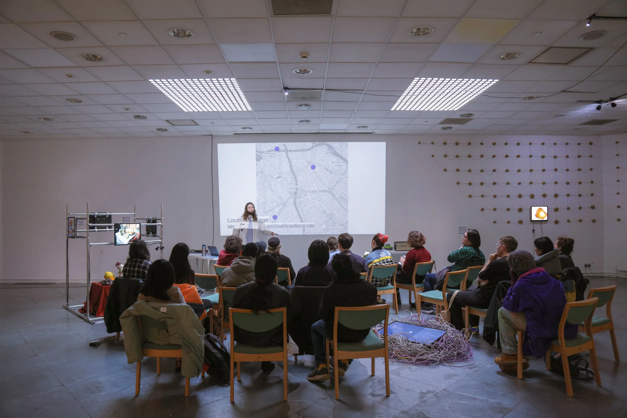 Exhibition installation detail