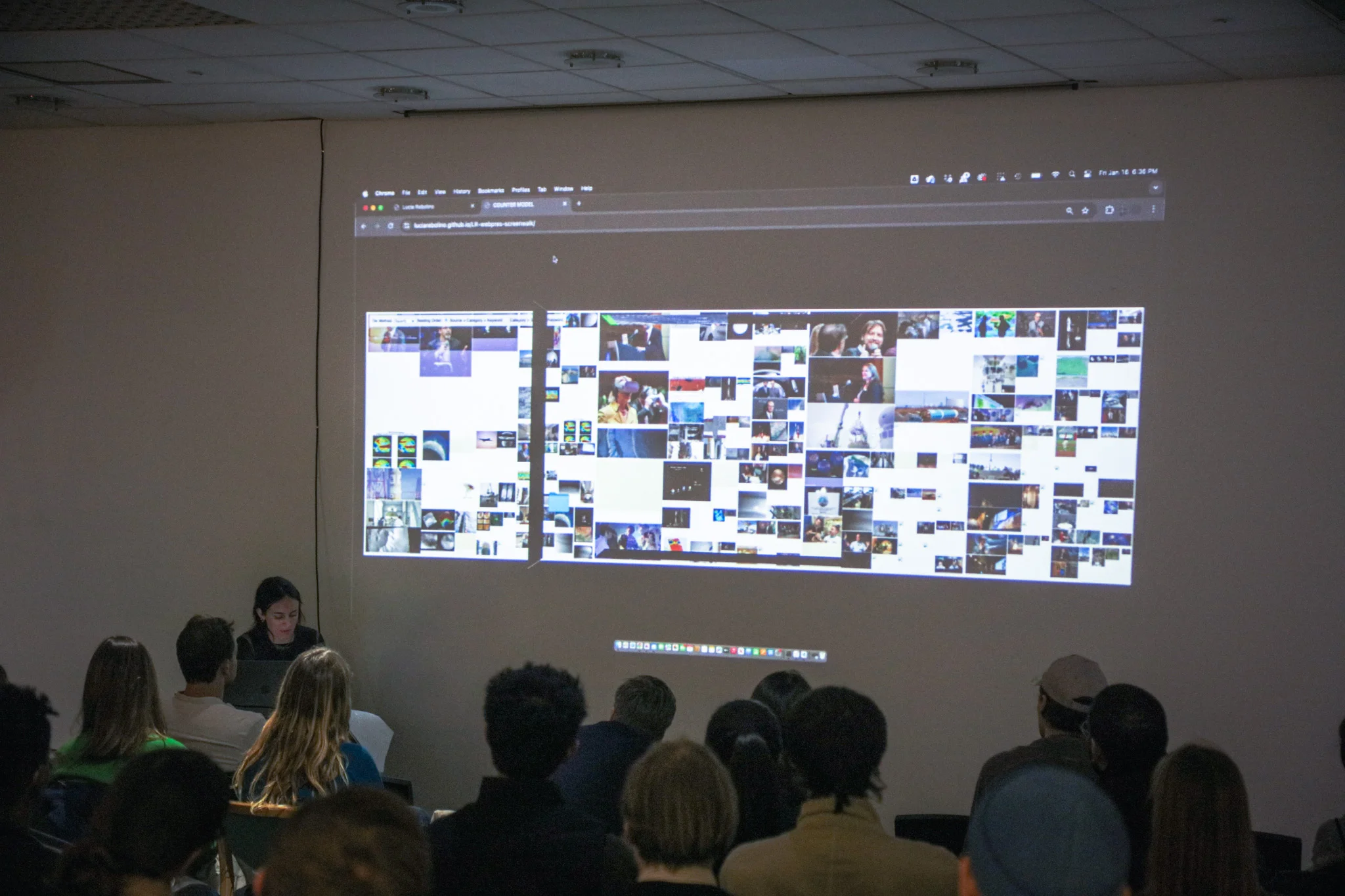 Event documentation from the exhibition