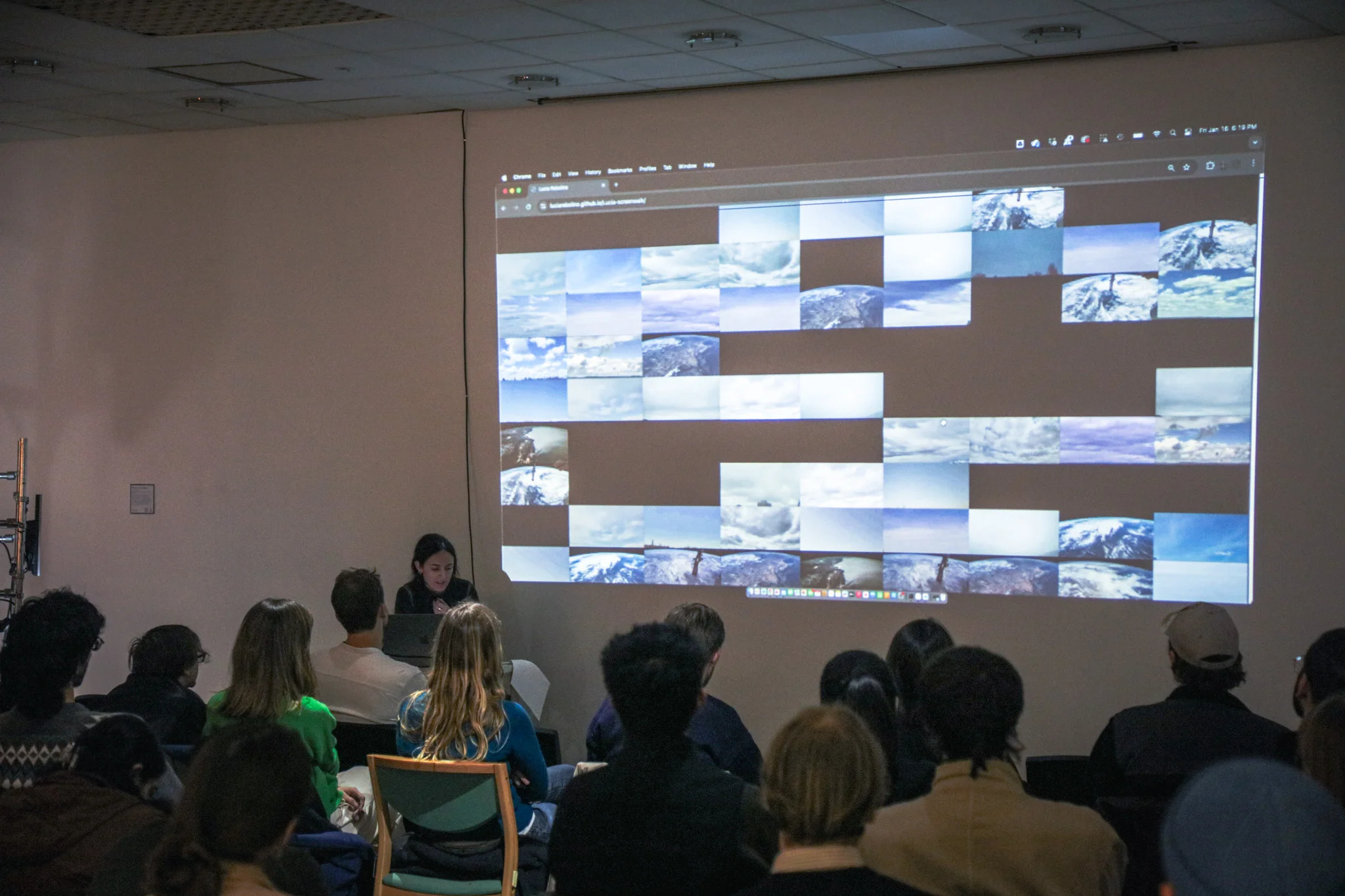 Exhibition installation detail