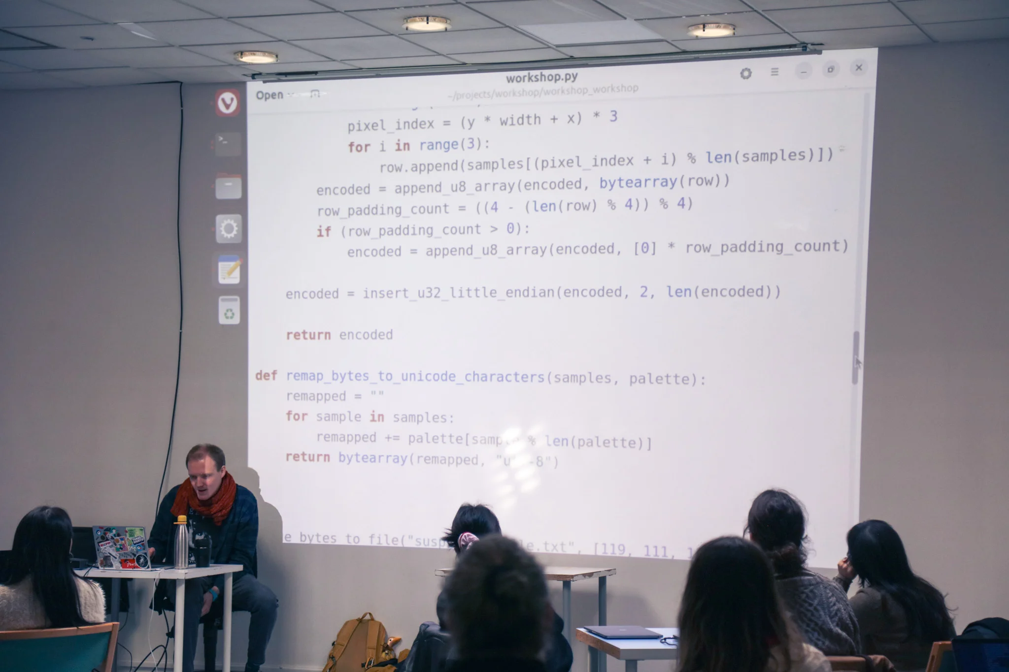 Event documentation from the workshop