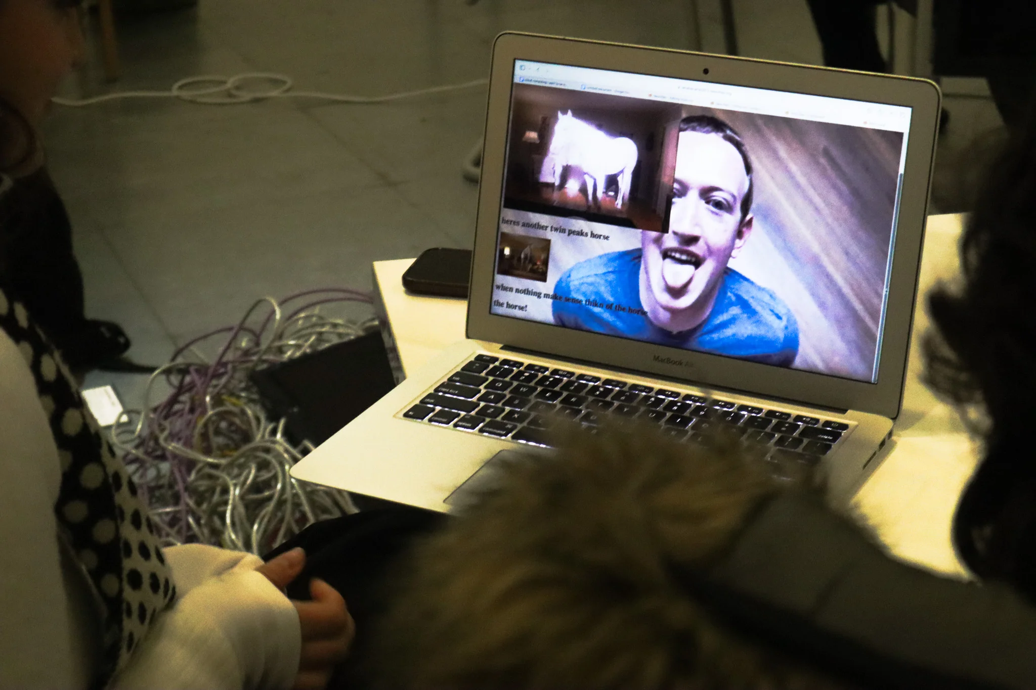 Event documentation from the exhibition