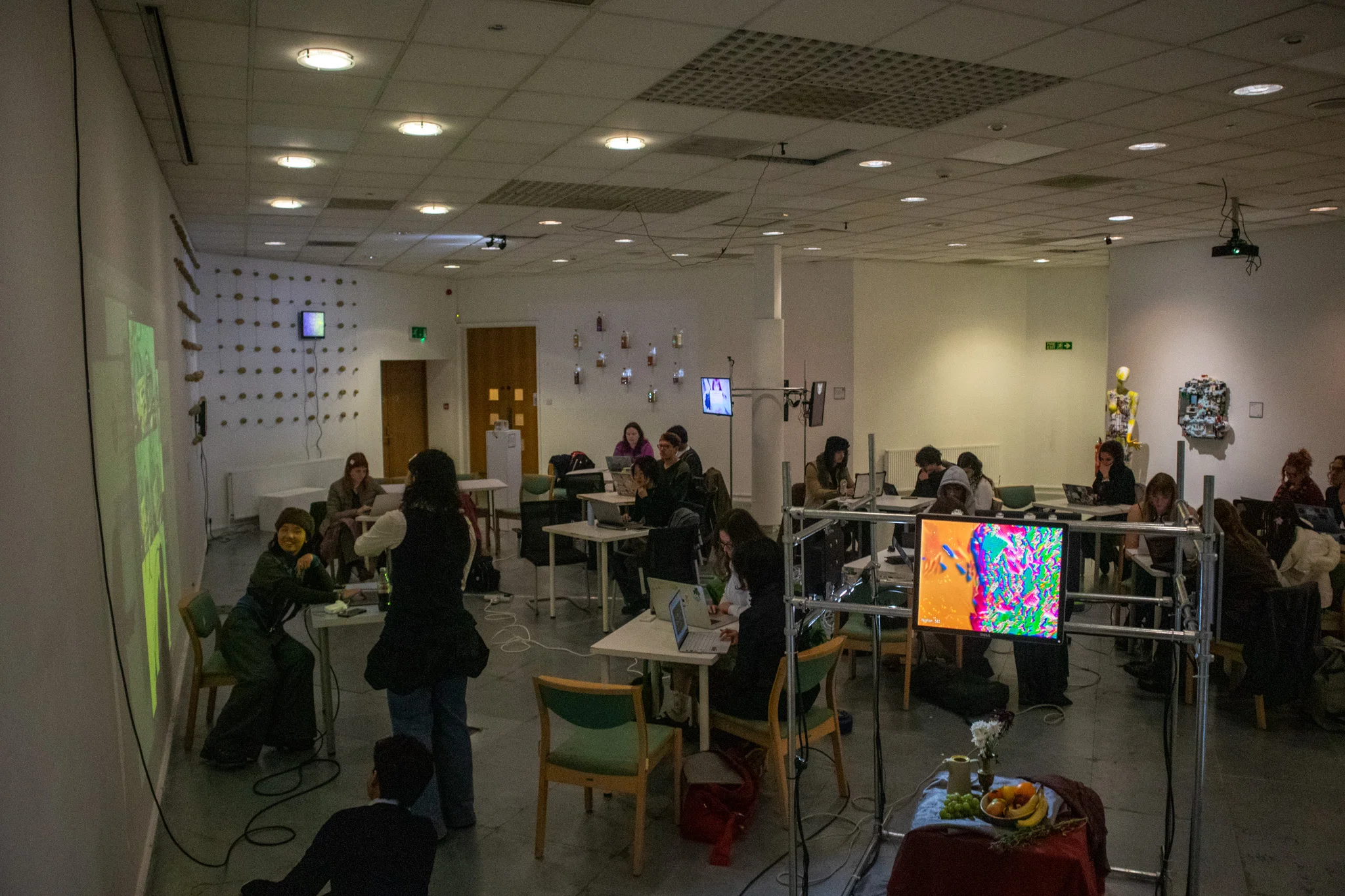 Exhibition installation detail