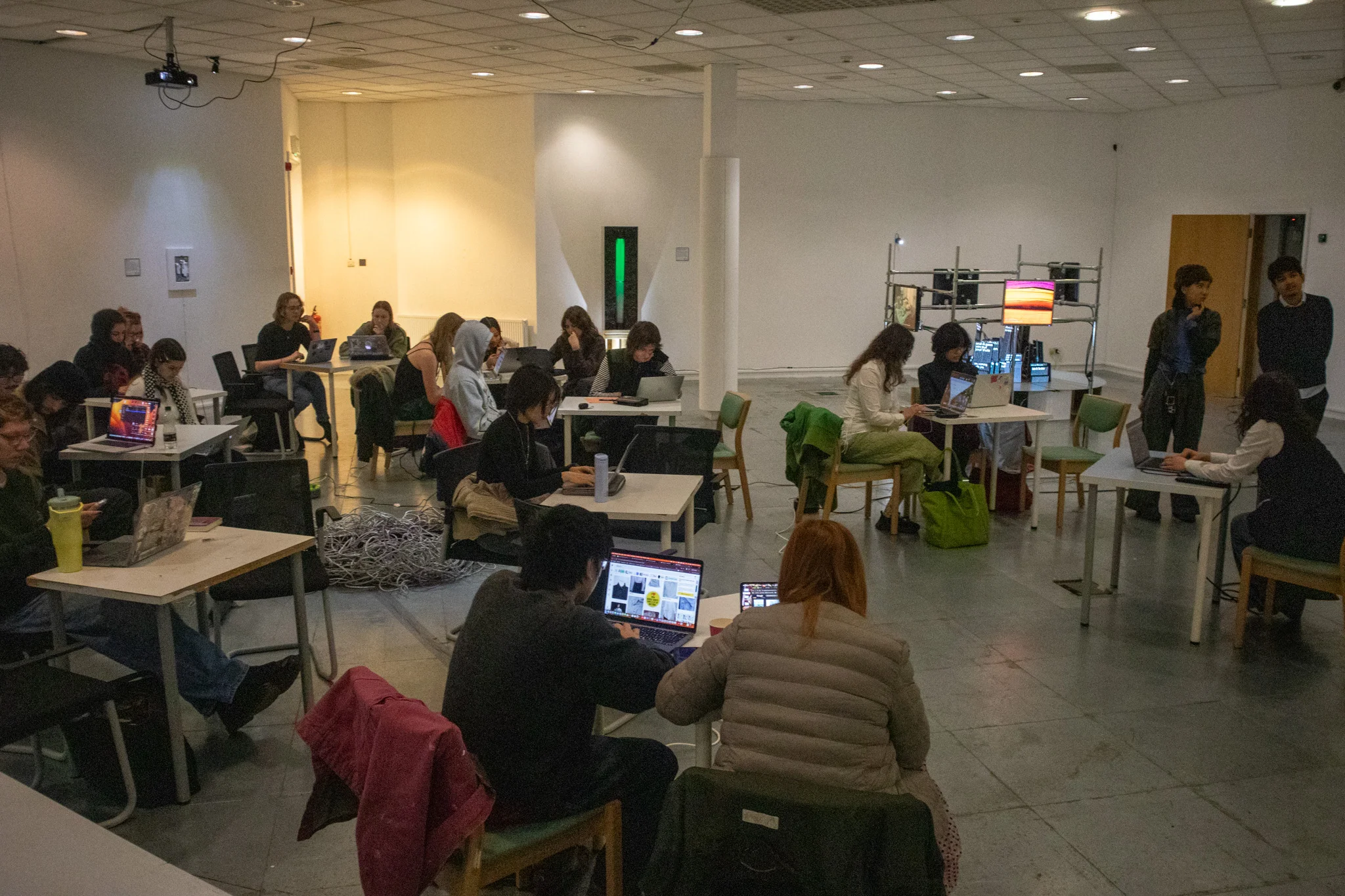 Exhibition installation detail