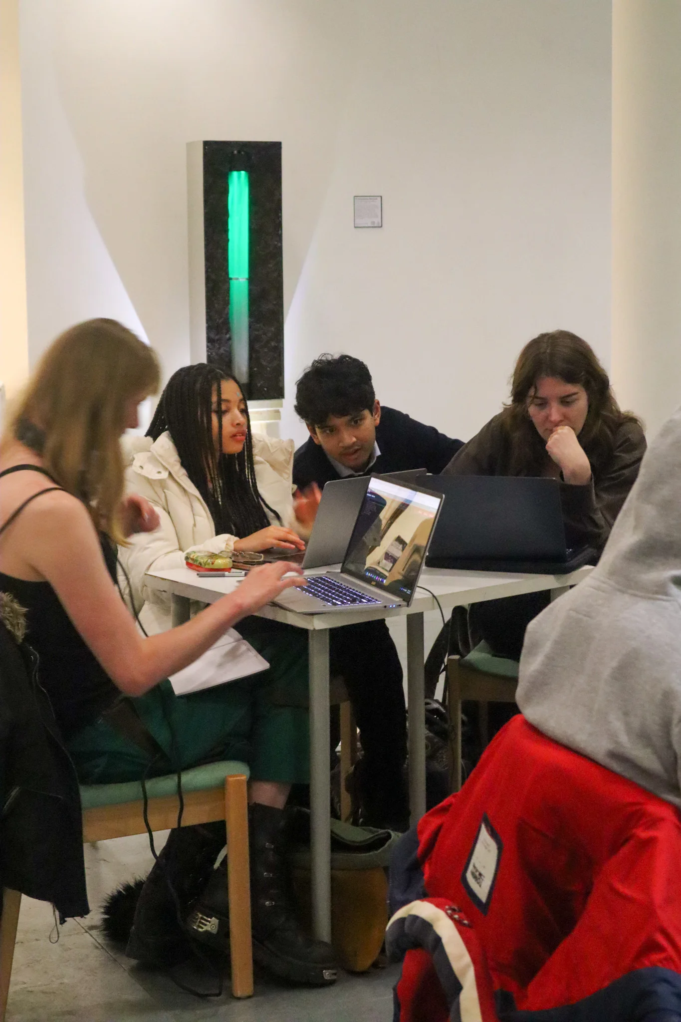 Exhibition installation detail