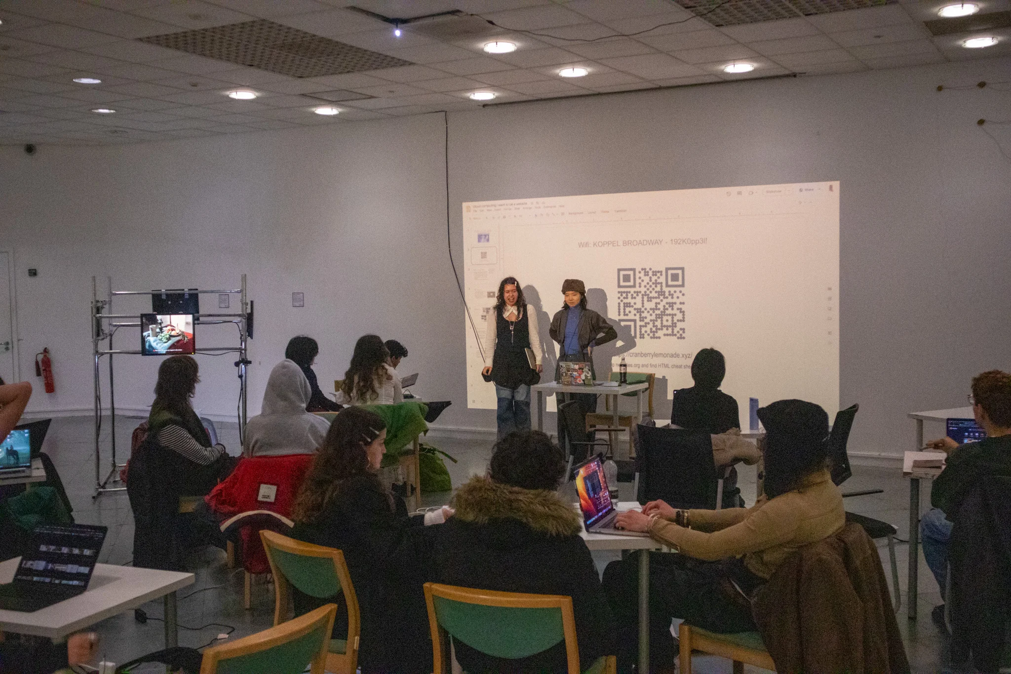 Exhibition installation detail