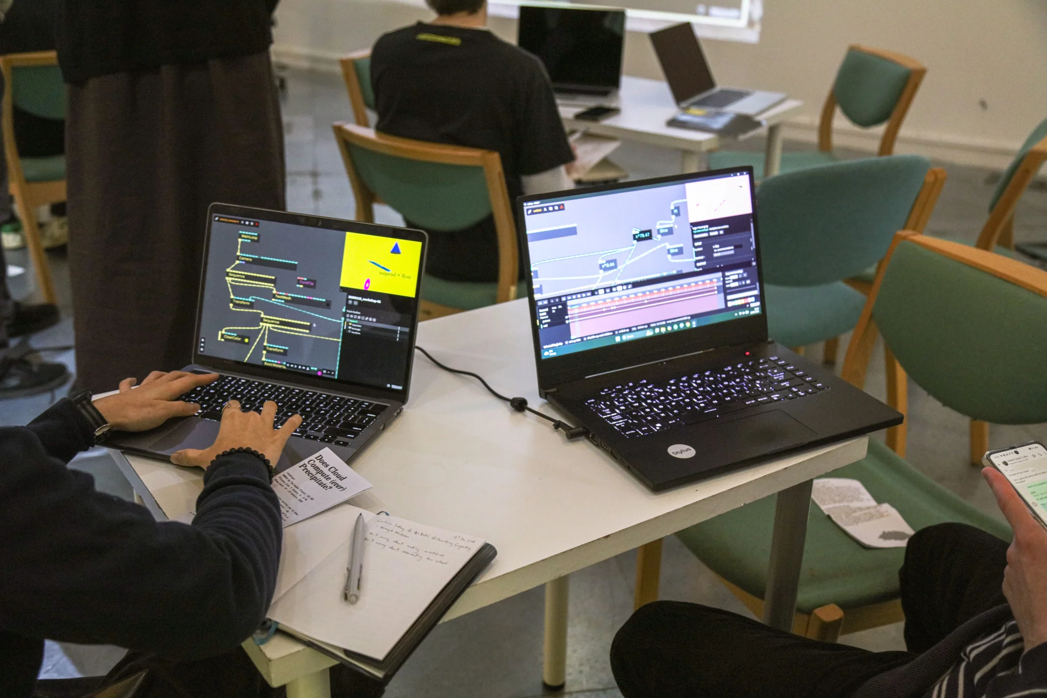 Exhibition installation detail