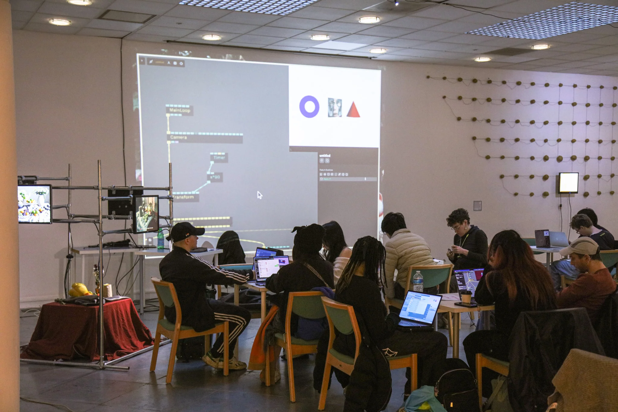 Exhibition installation detail