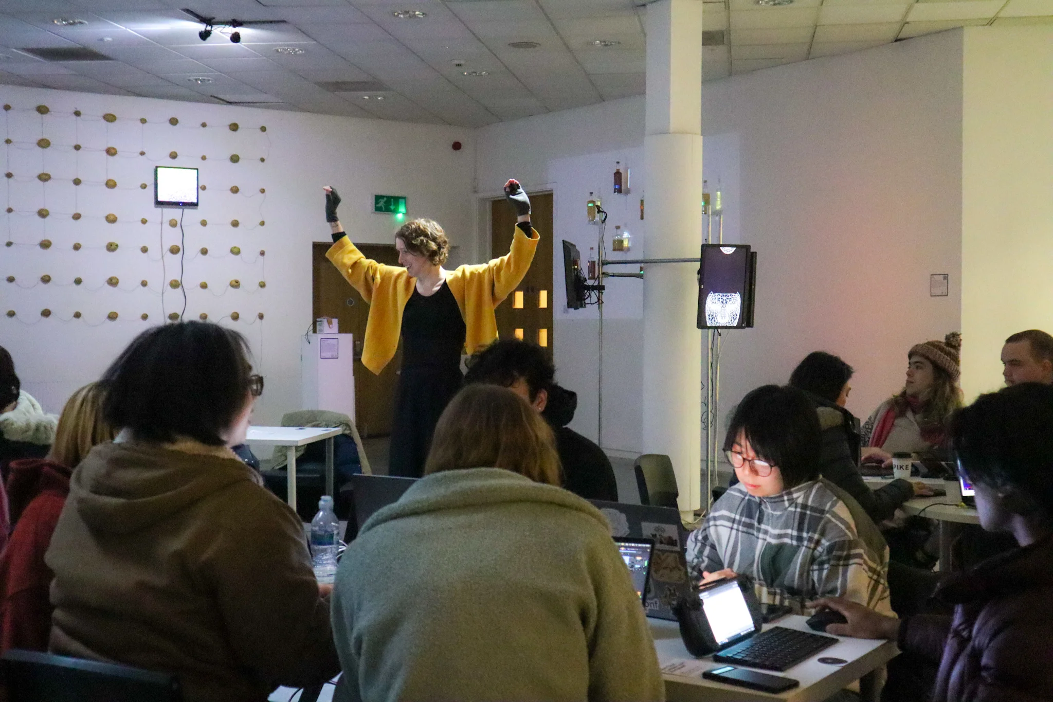 Exhibition installation detail