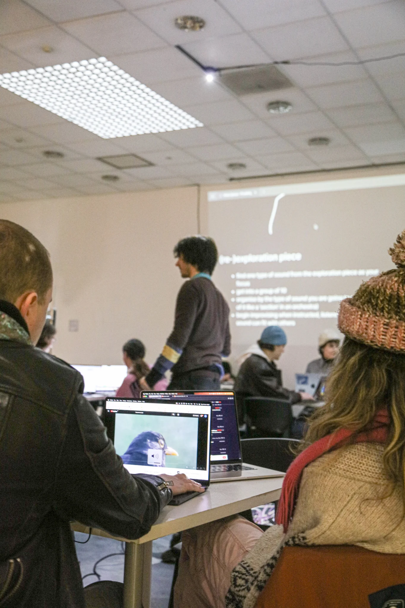 Exhibition installation detail