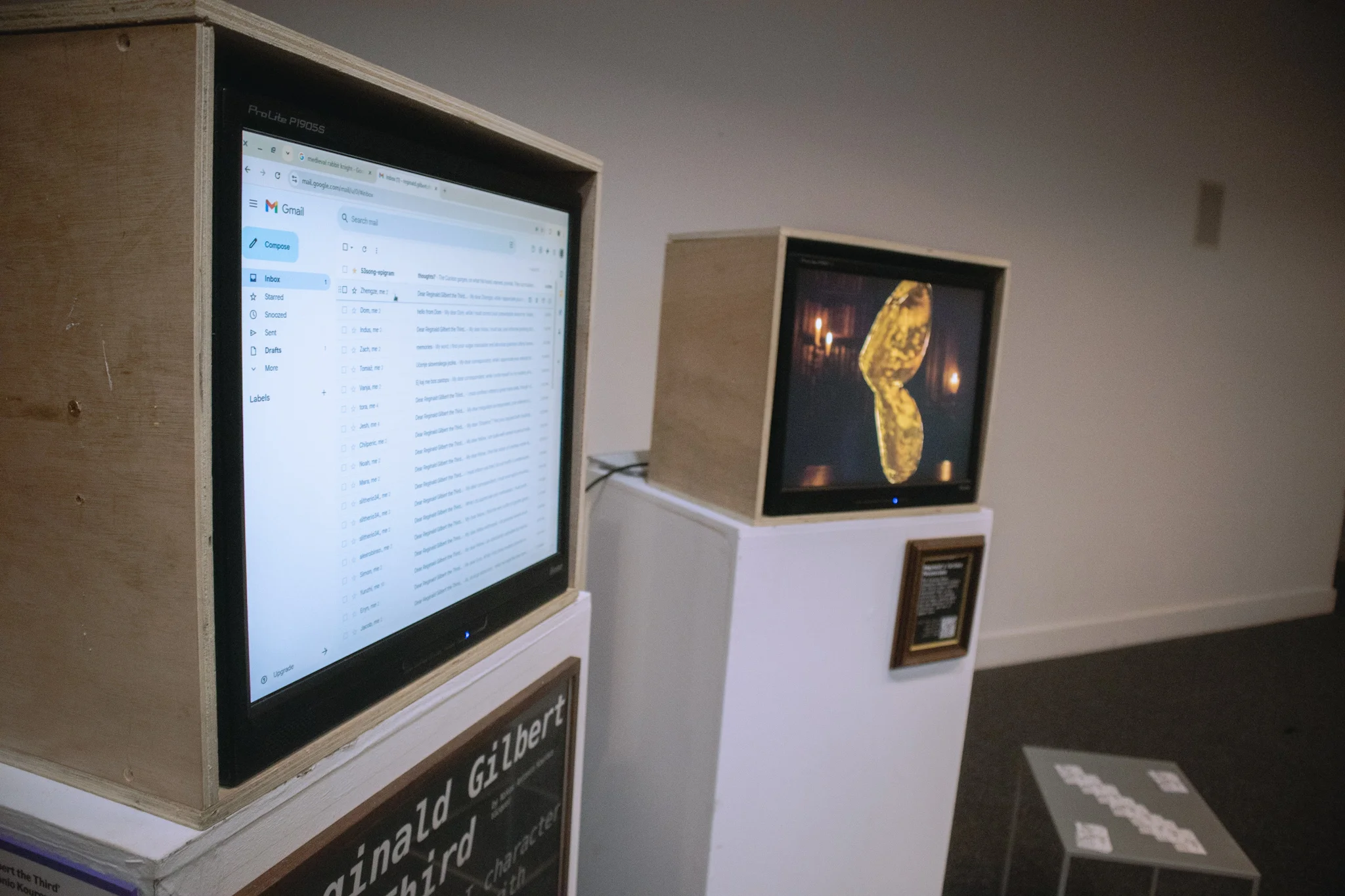 Artwork installed in V&a