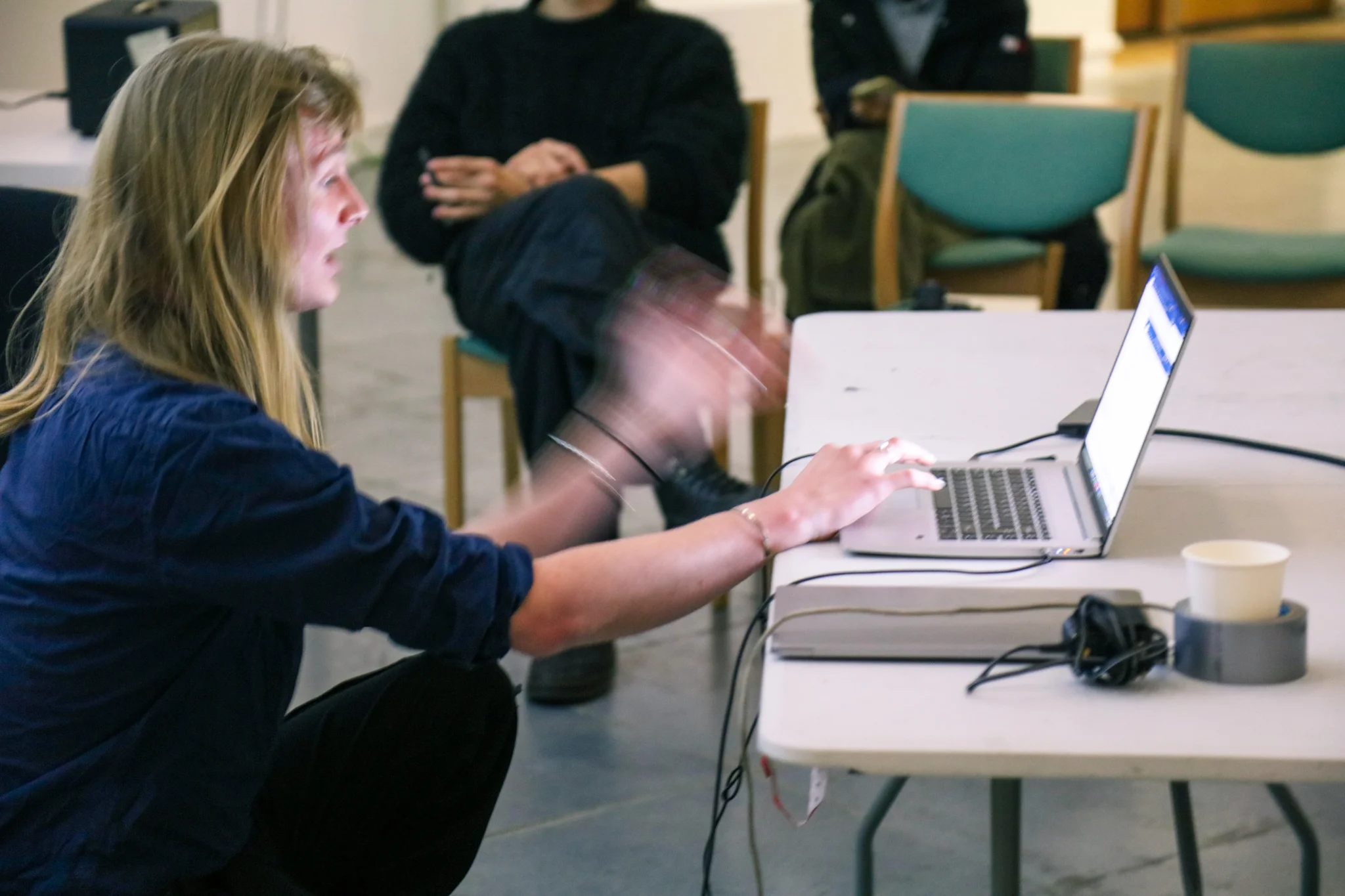 Exhibition installation detail