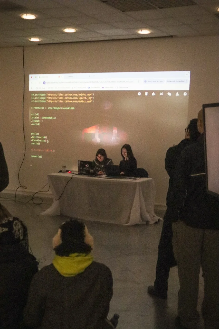 Deposit Silk performing at Phreaking Collective's Does Cloud Compute (ever) Precipitate? exhibition, London, 2026