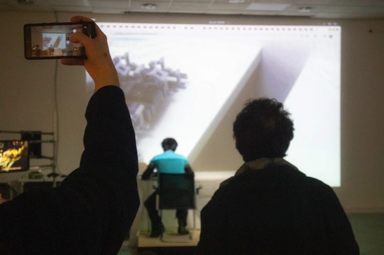 Audience watching Lagtime Seedling at Phreaking Collective, London, 2026