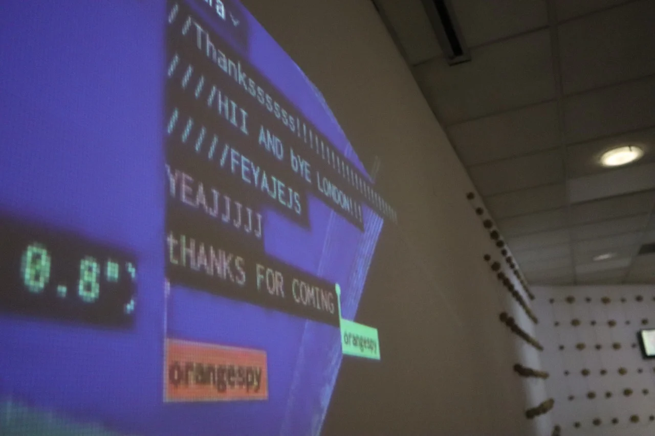That Sounds Exciting! performing at Phreaking Collective's Does Cloud Compute (ever) Precipitate? exhibition, London, 2026