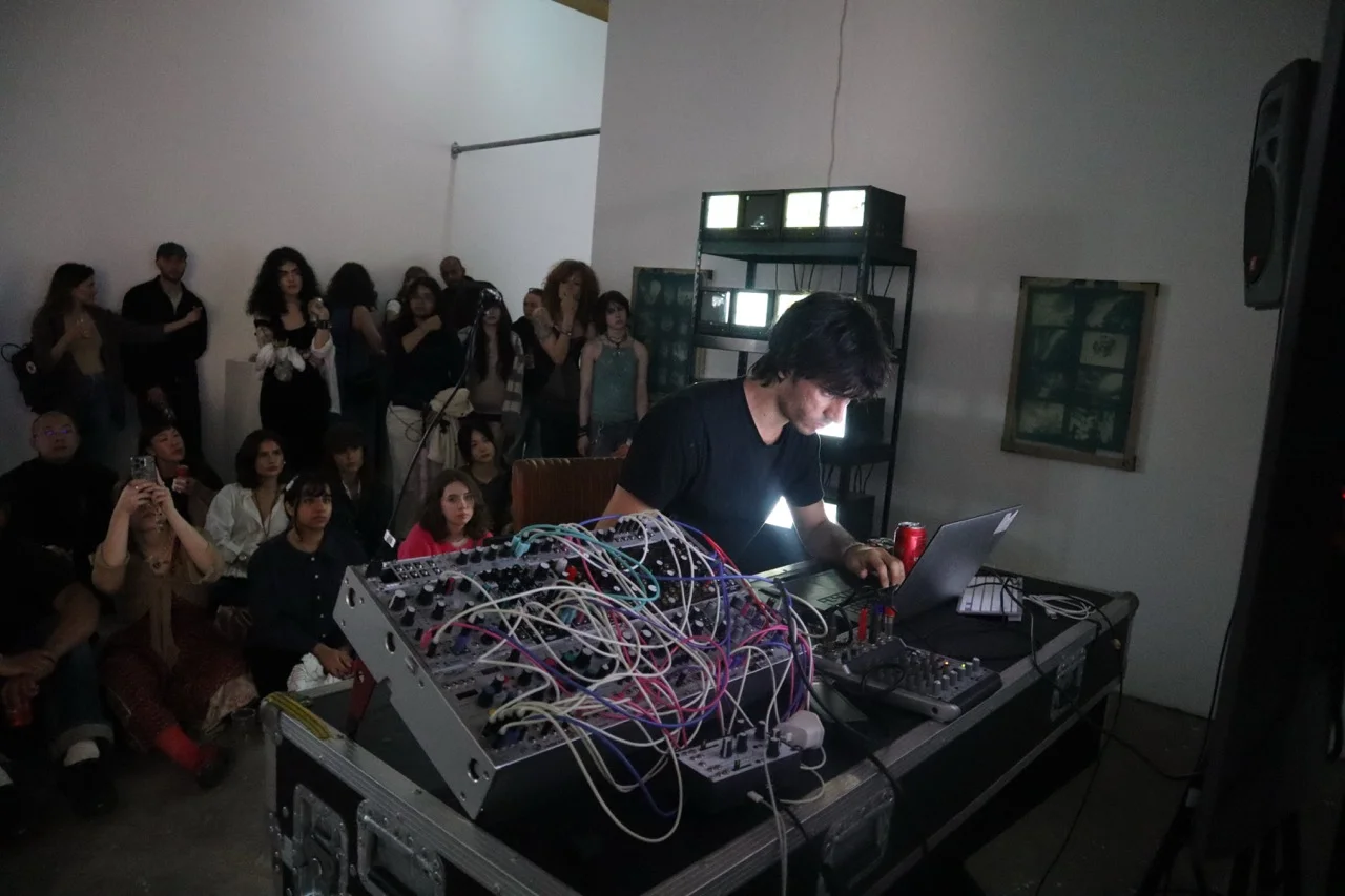 Lagtime Seedling performing at Phreaking Collective's BitRot exhibition, London, 2025